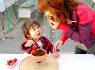 チョコレートフォンデュ